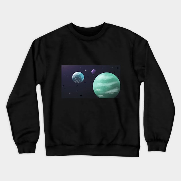 Planets Crewneck Sweatshirt by SaganPie